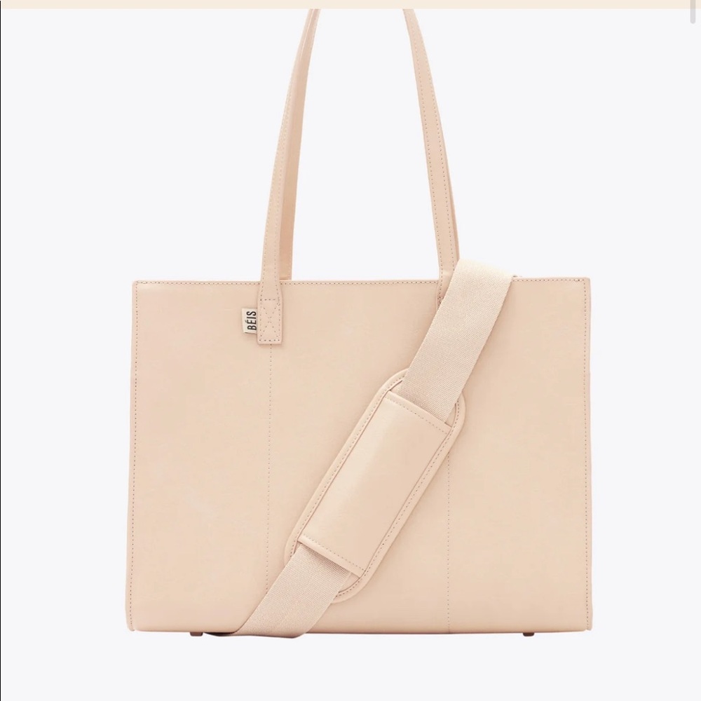 Beis work tote in beige, new with tags in box